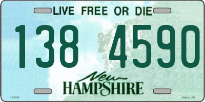 NH license plate 1384590