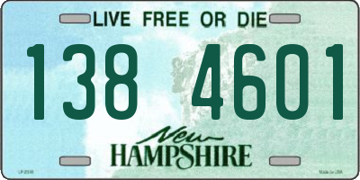 NH license plate 1384601