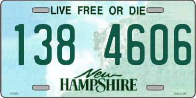 NH license plate 1384606