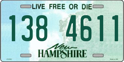NH license plate 1384611