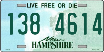 NH license plate 1384614