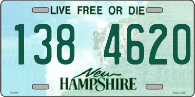 NH license plate 1384620