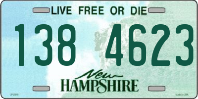 NH license plate 1384623