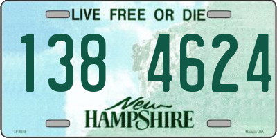 NH license plate 1384624