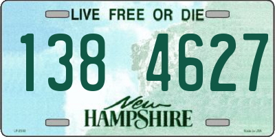 NH license plate 1384627
