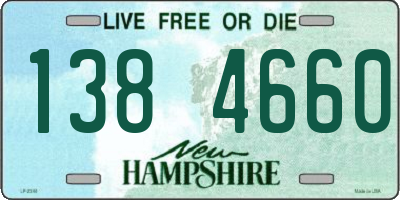 NH license plate 1384660