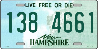 NH license plate 1384661