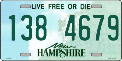 NH license plate 1384679