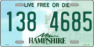 NH license plate 1384685