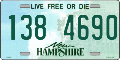 NH license plate 1384690