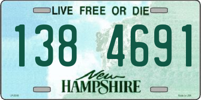 NH license plate 1384691