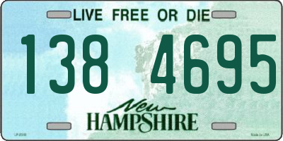 NH license plate 1384695