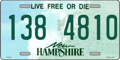 NH license plate 1384810