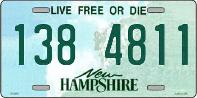 NH license plate 1384811