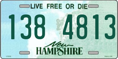 NH license plate 1384813