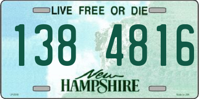 NH license plate 1384816