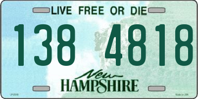NH license plate 1384818