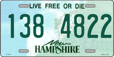 NH license plate 1384822