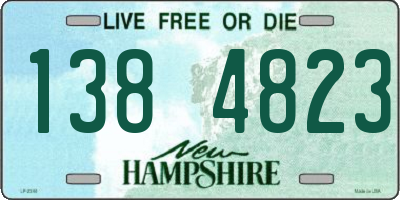 NH license plate 1384823