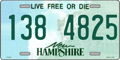 NH license plate 1384825
