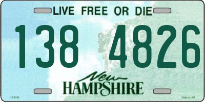 NH license plate 1384826