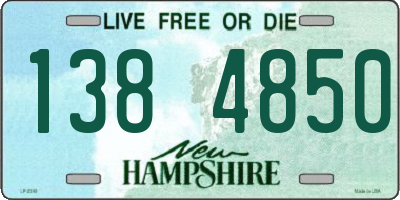 NH license plate 1384850