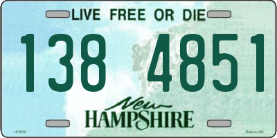 NH license plate 1384851