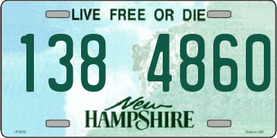 NH license plate 1384860