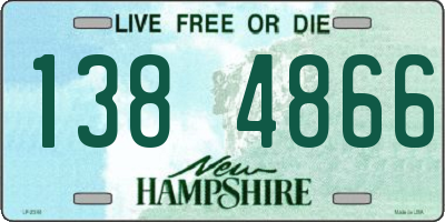 NH license plate 1384866