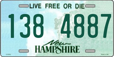 NH license plate 1384887