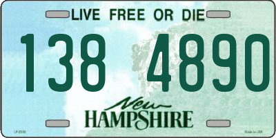 NH license plate 1384890