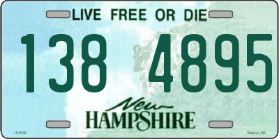 NH license plate 1384895