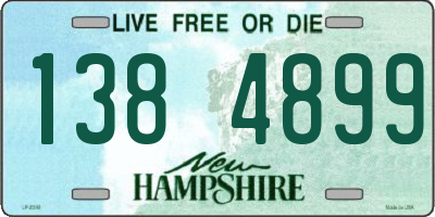 NH license plate 1384899