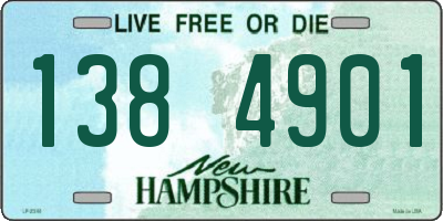 NH license plate 1384901