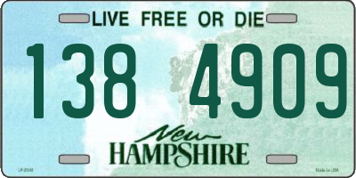 NH license plate 1384909