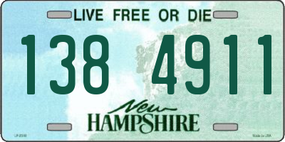 NH license plate 1384911