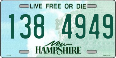 NH license plate 1384949