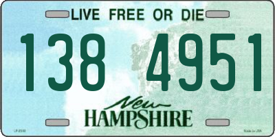 NH license plate 1384951