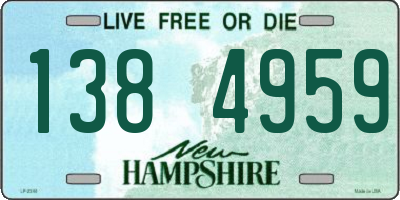 NH license plate 1384959