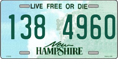 NH license plate 1384960