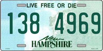 NH license plate 1384969