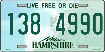 NH license plate 1384990