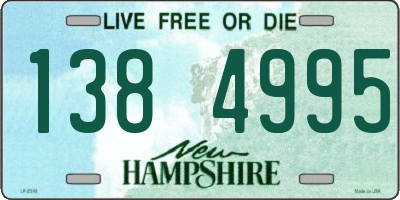 NH license plate 1384995