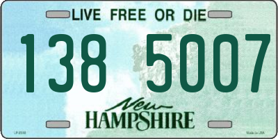 NH license plate 1385007