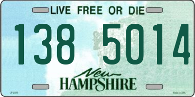 NH license plate 1385014