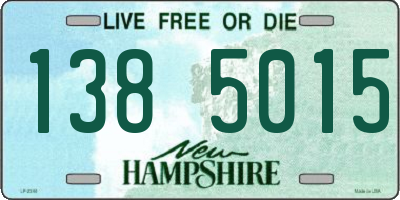 NH license plate 1385015