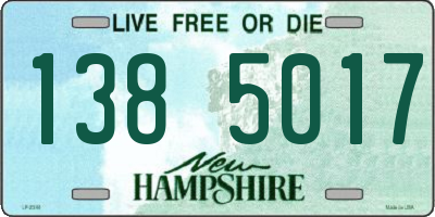 NH license plate 1385017