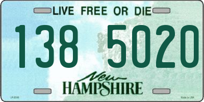 NH license plate 1385020
