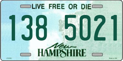NH license plate 1385021