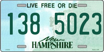 NH license plate 1385023